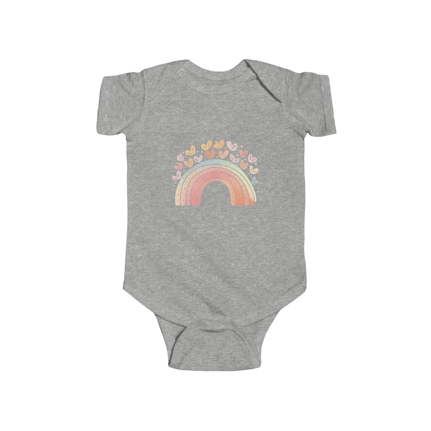 Rainbow w/hearts Onesie