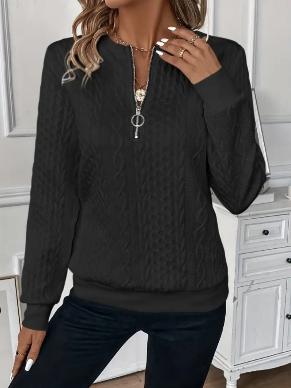 The Half Zip Sweatshirt
