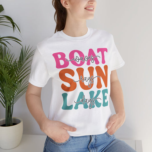 Boat Sun Lake Tee