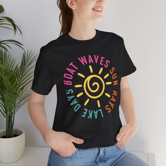 Lake Day Sun Rays Tee