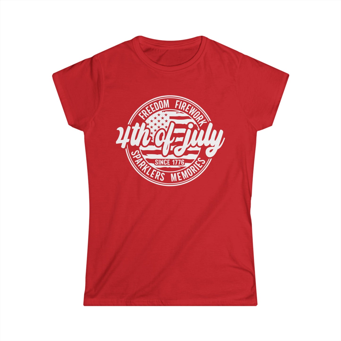 4th of July Semi-Fitted Tee