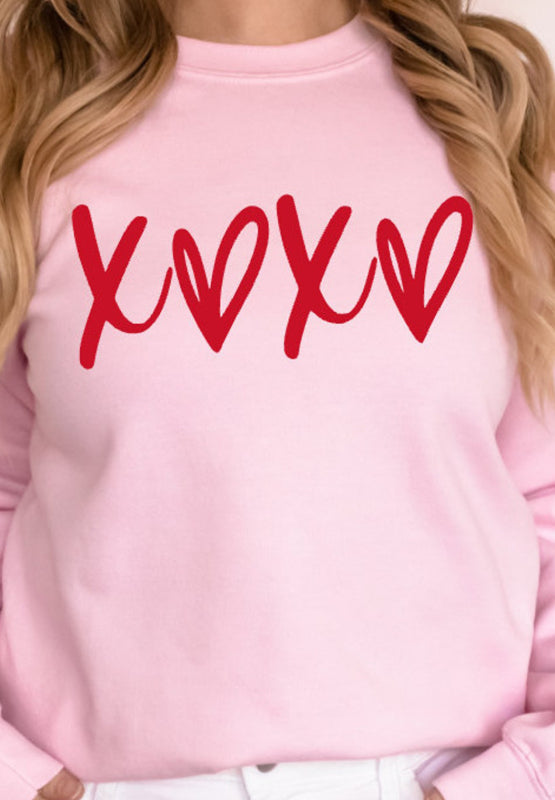 Valentine’s XOXO Heart Sweatshirt