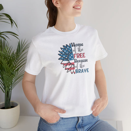 Home of The Brave Flower Shirt