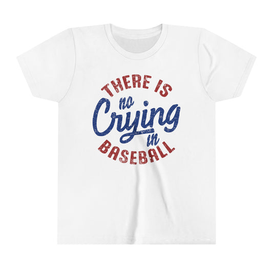 No Crying Baseball Youth T-Shirt