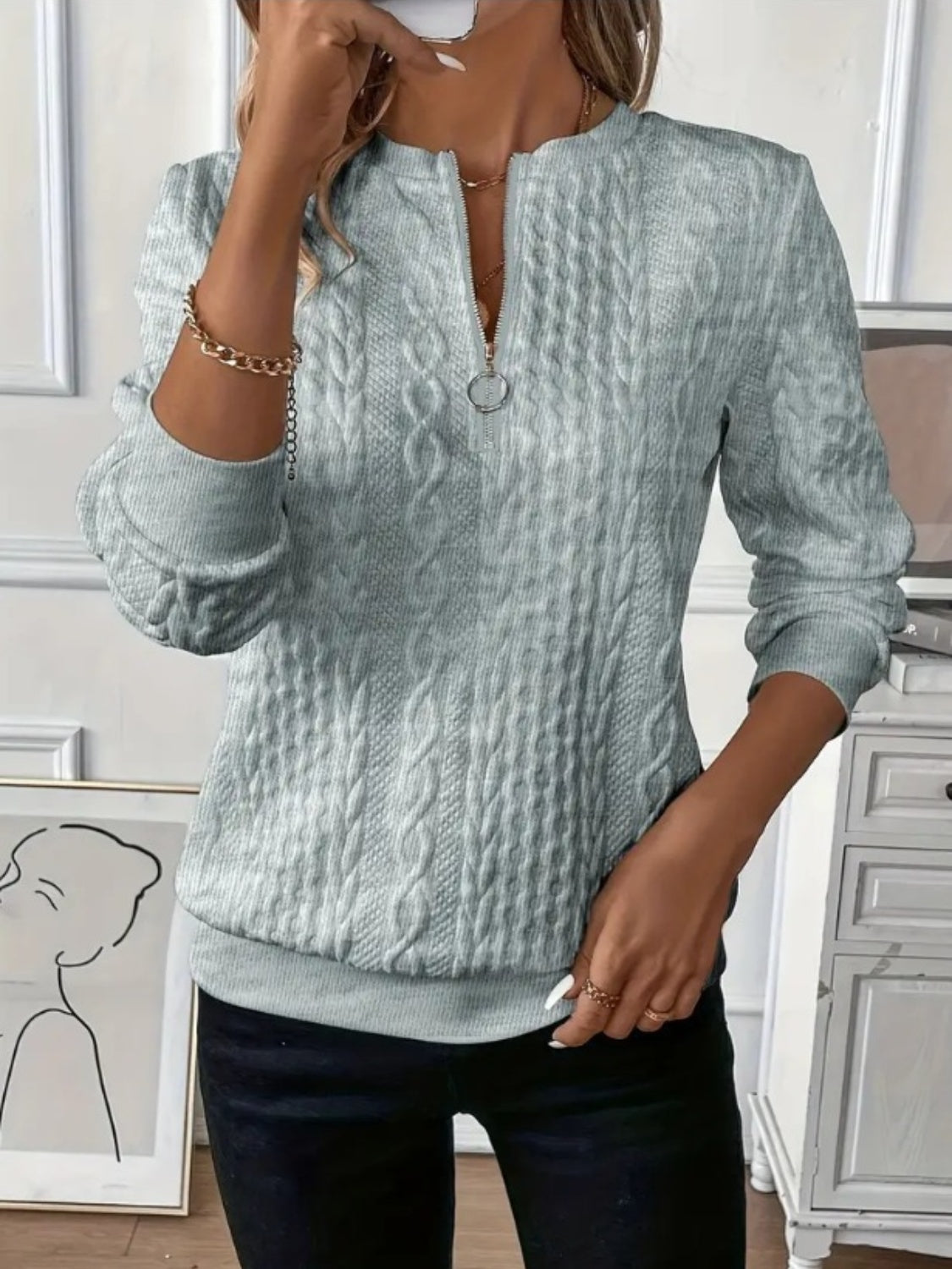 The Half Zip Sweatshirt