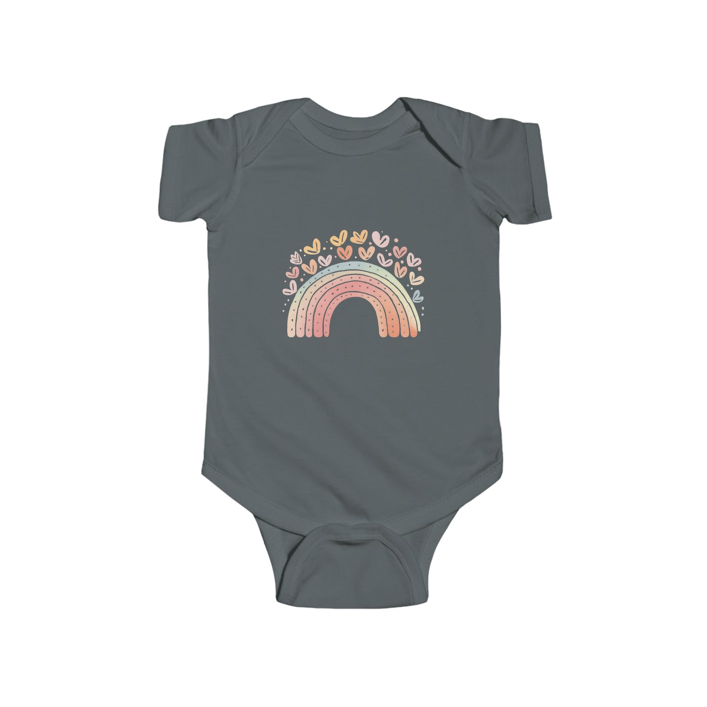Rainbow w/hearts Onesie