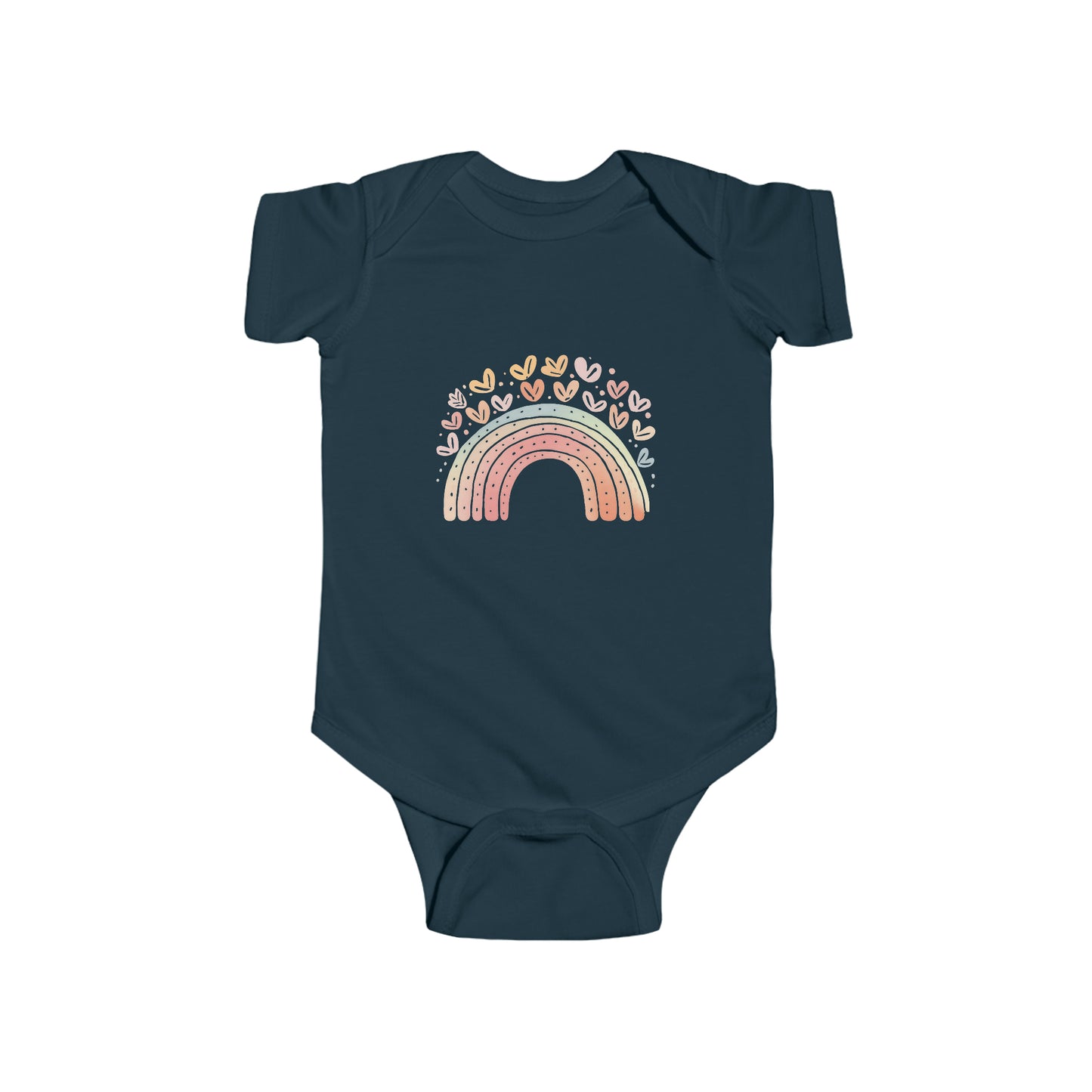 Rainbow w/hearts Onesie