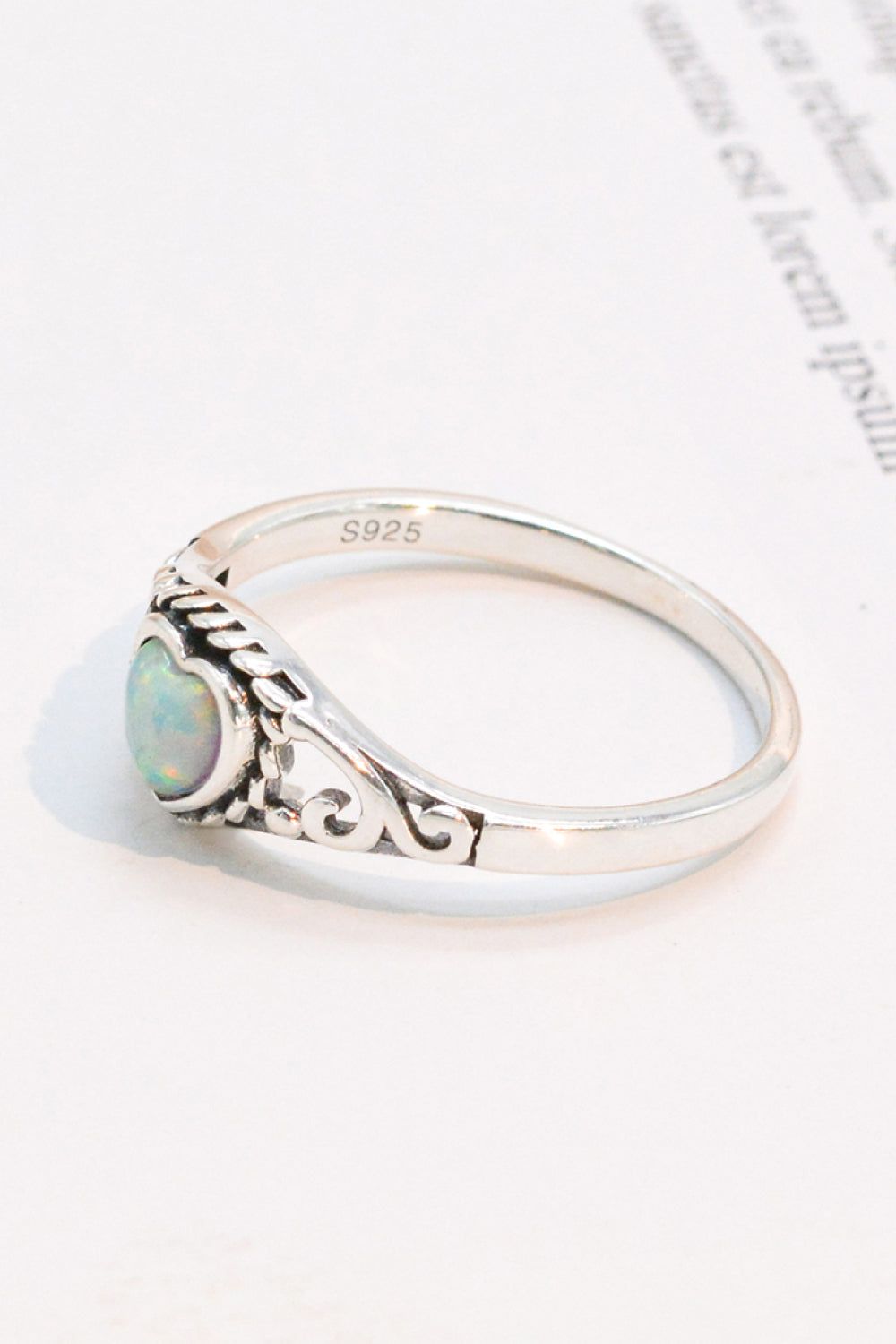 Heart-Shape Opal Ring