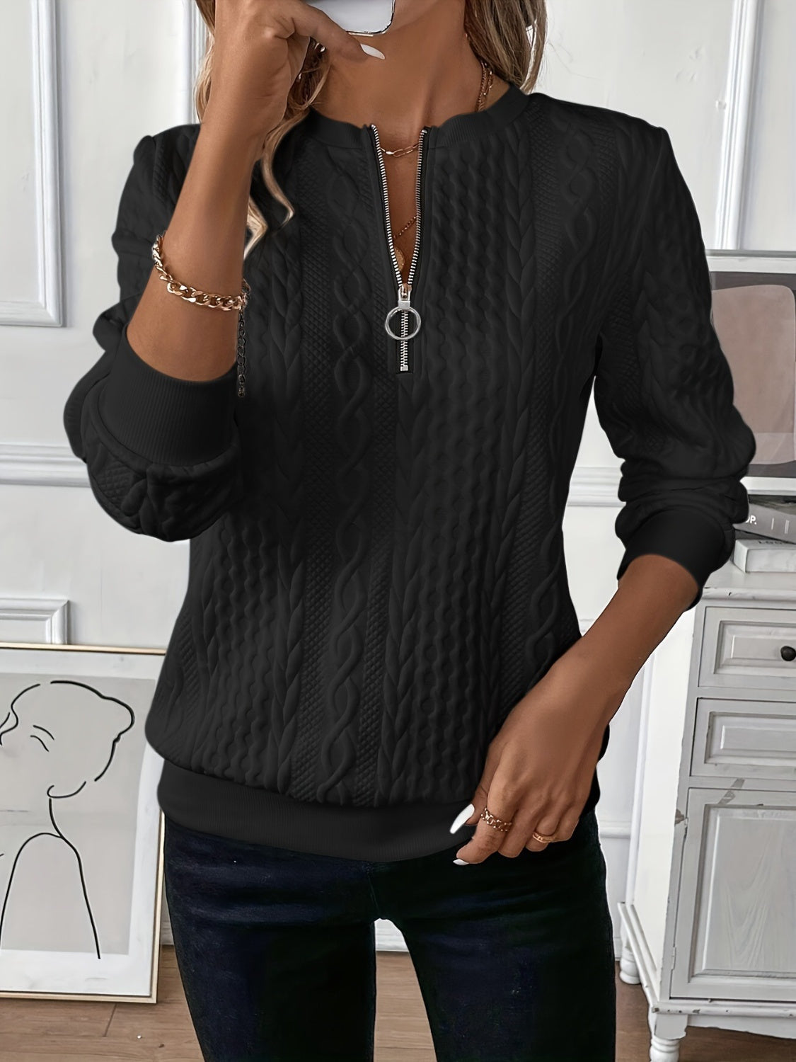 The Half Zip Sweatshirt
