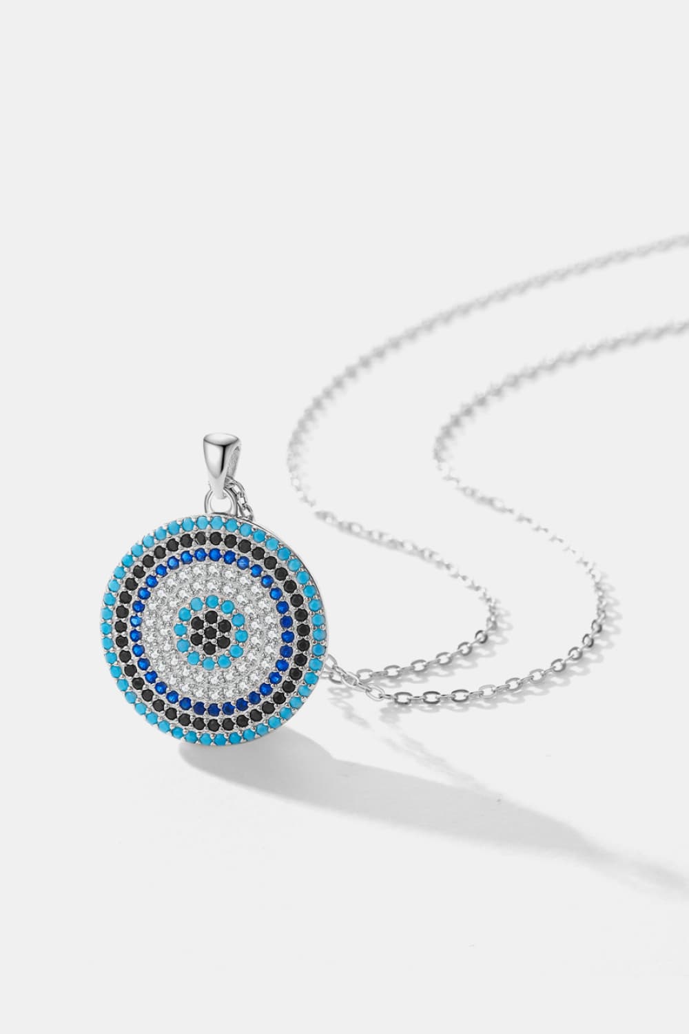 Round Turquoise Pendant Necklace