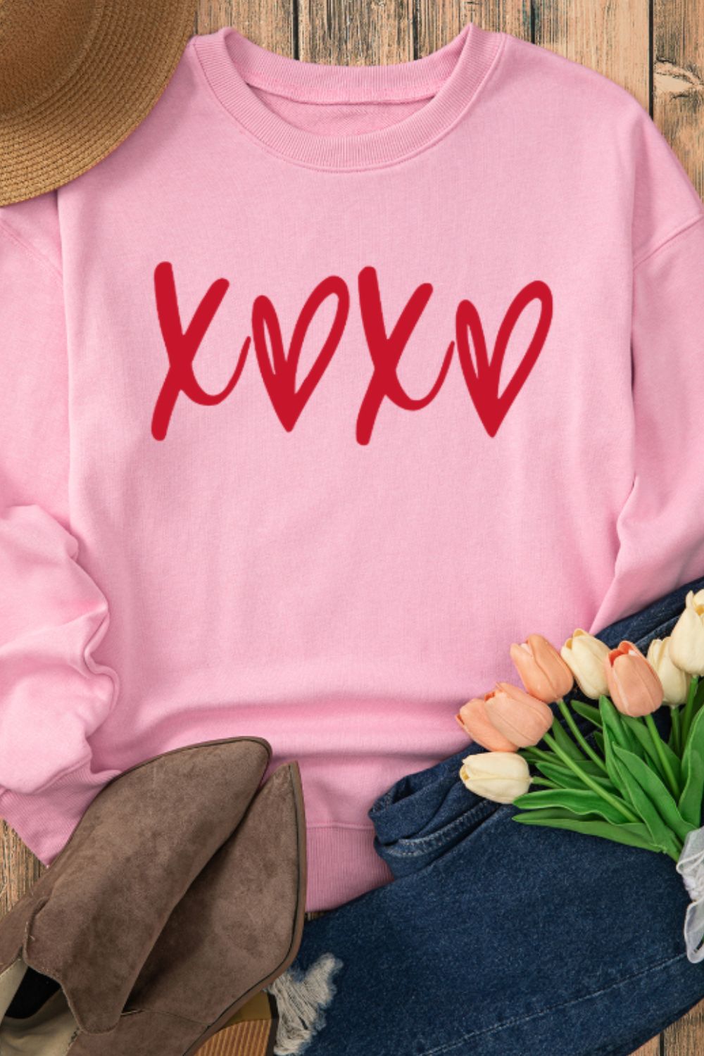 Valentine’s XOXO Heart Sweatshirt