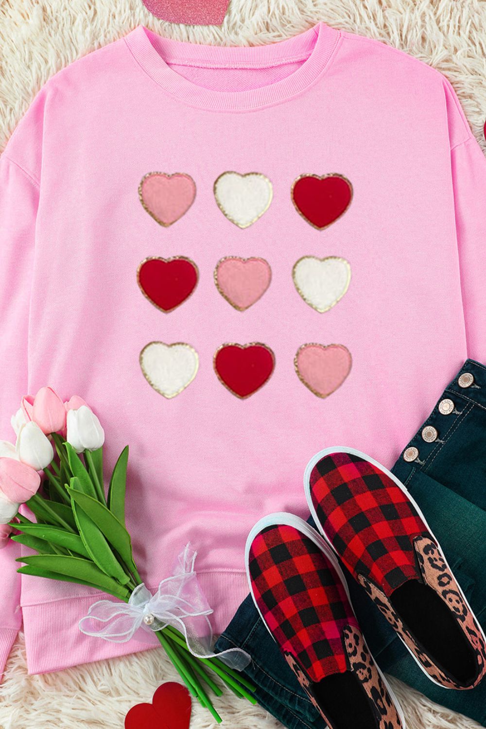 The Contrast Heart Sweatshirt