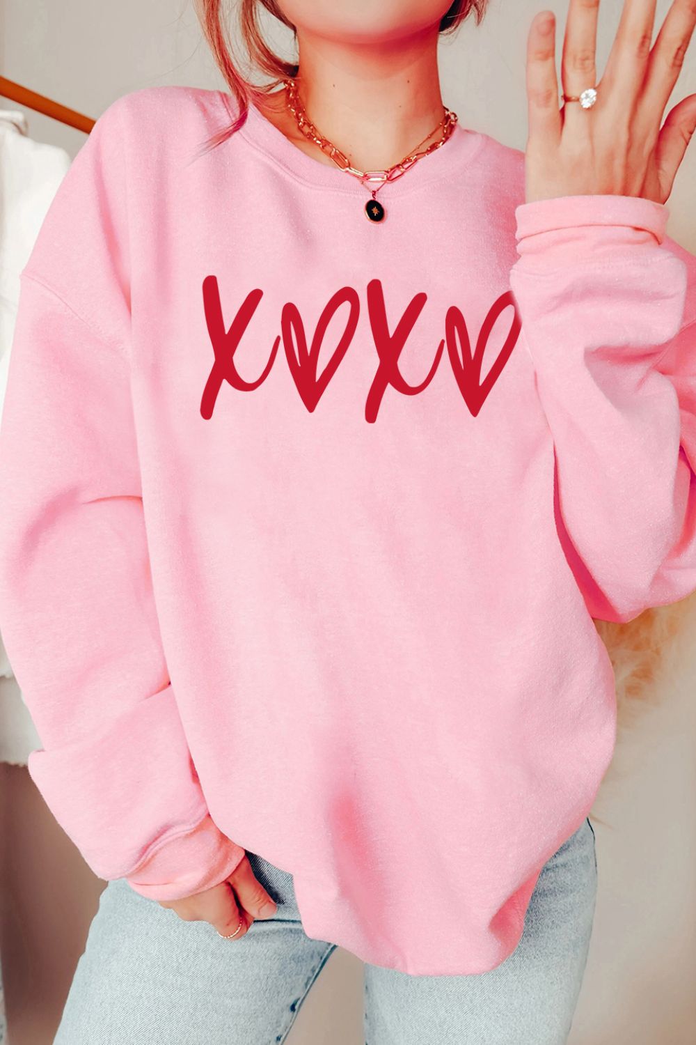 Valentine’s XOXO Heart Sweatshirt