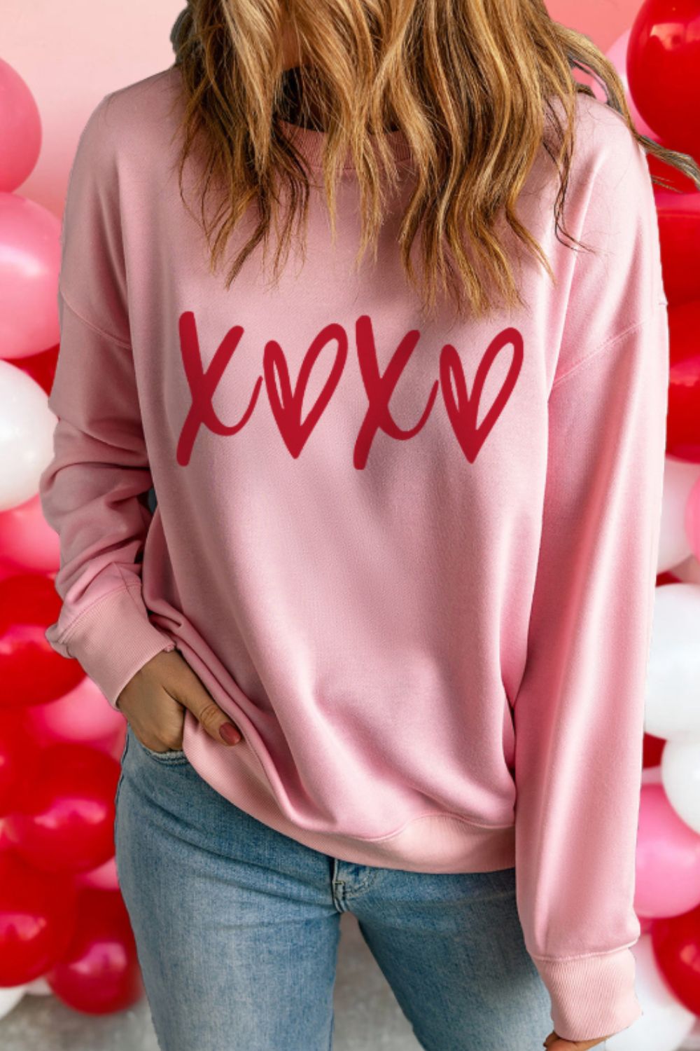Valentine’s XOXO Heart Sweatshirt