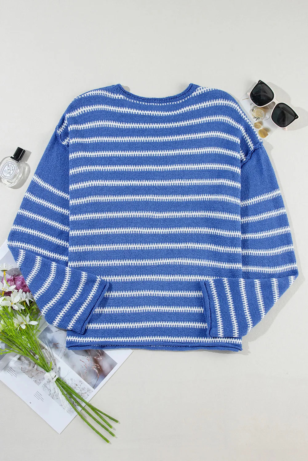 Blue & White Stripe Sweater