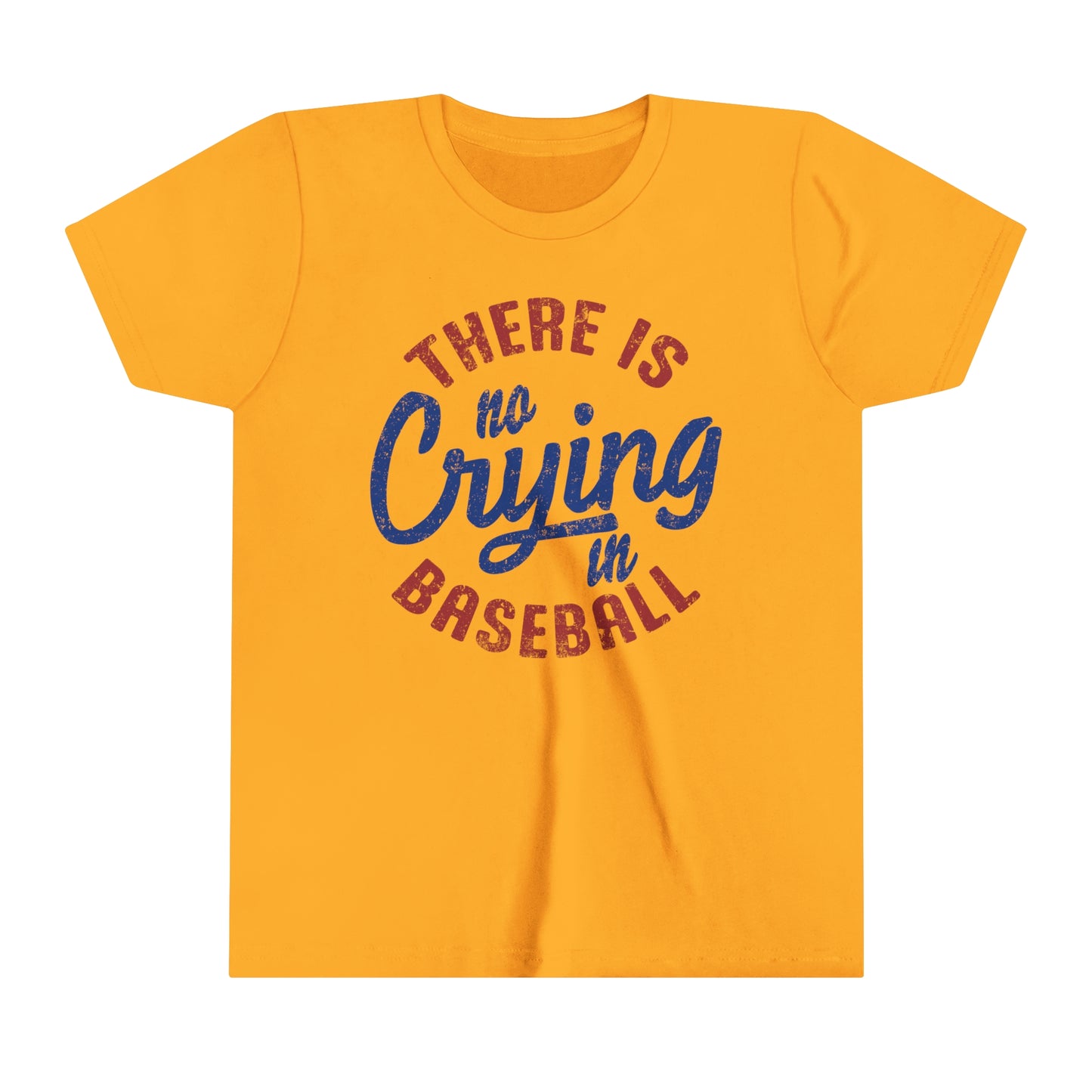 No Crying Baseball Youth T-Shirt