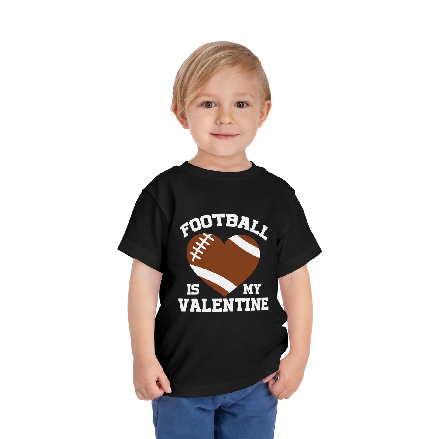 Football Valentine Toddler Tee