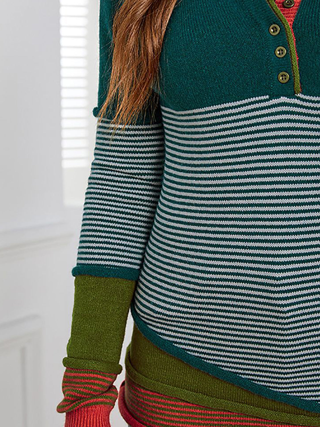 Block & Stripes Sweater