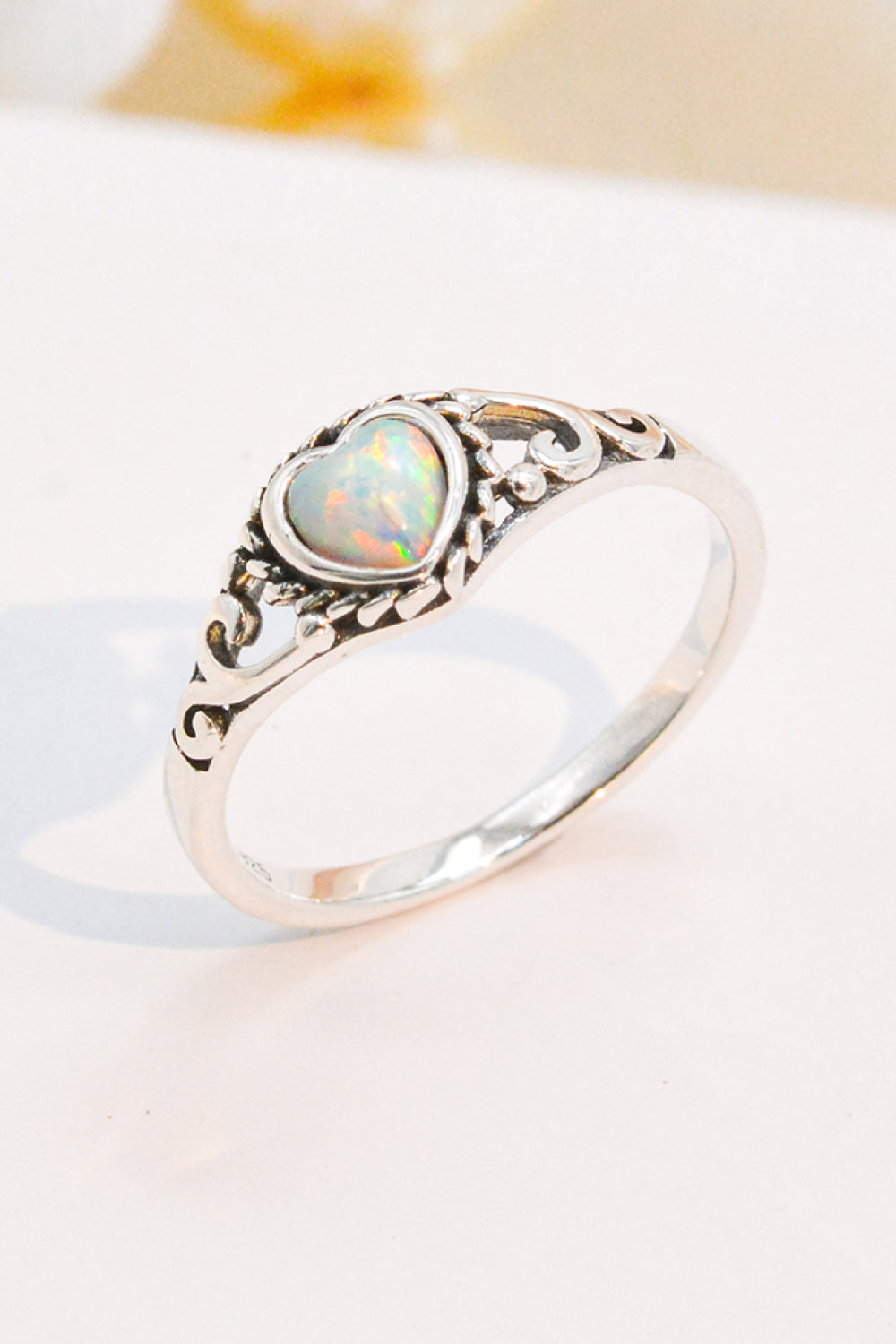 Heart-Shape Opal Ring