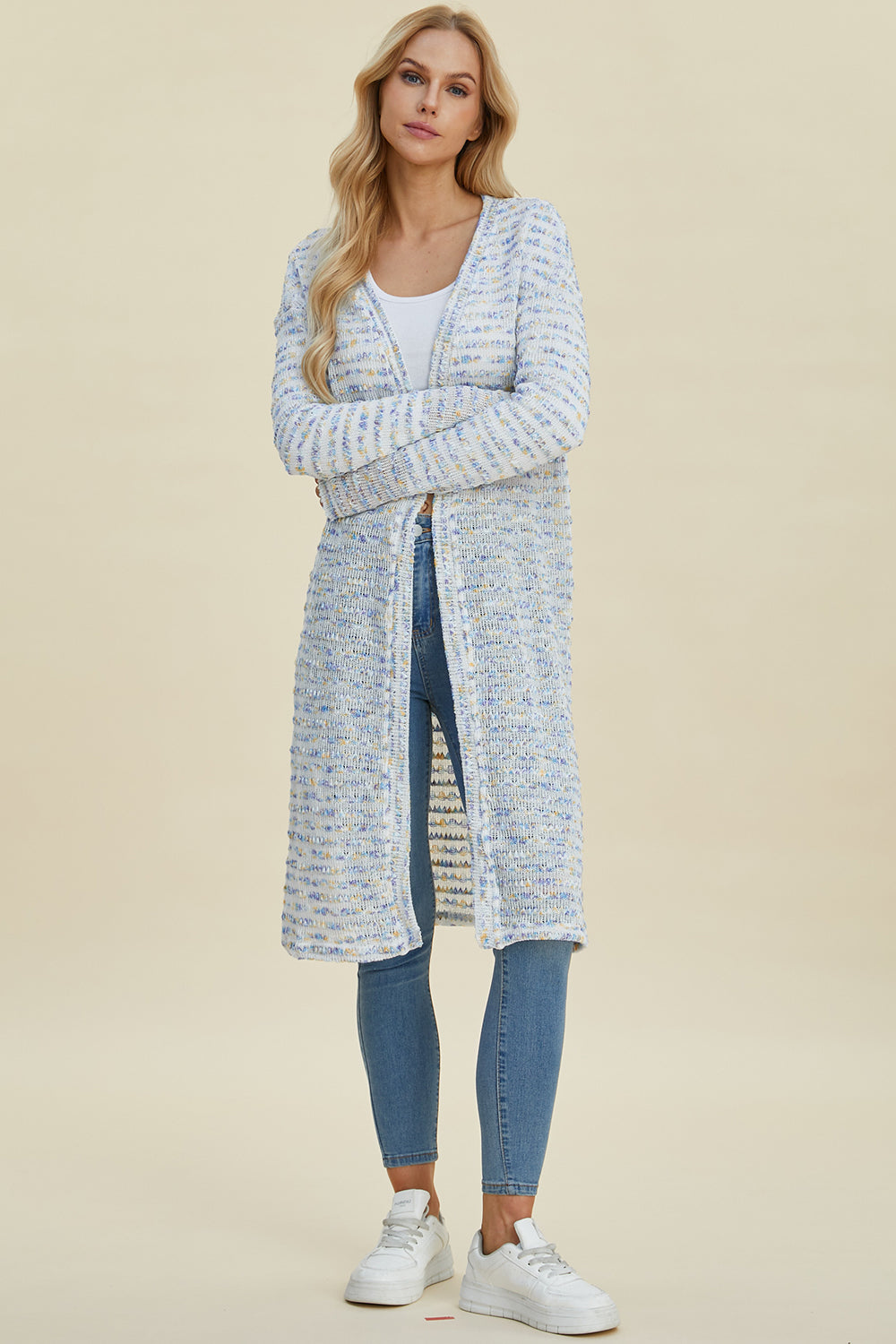 Open Front Longline Cardigan