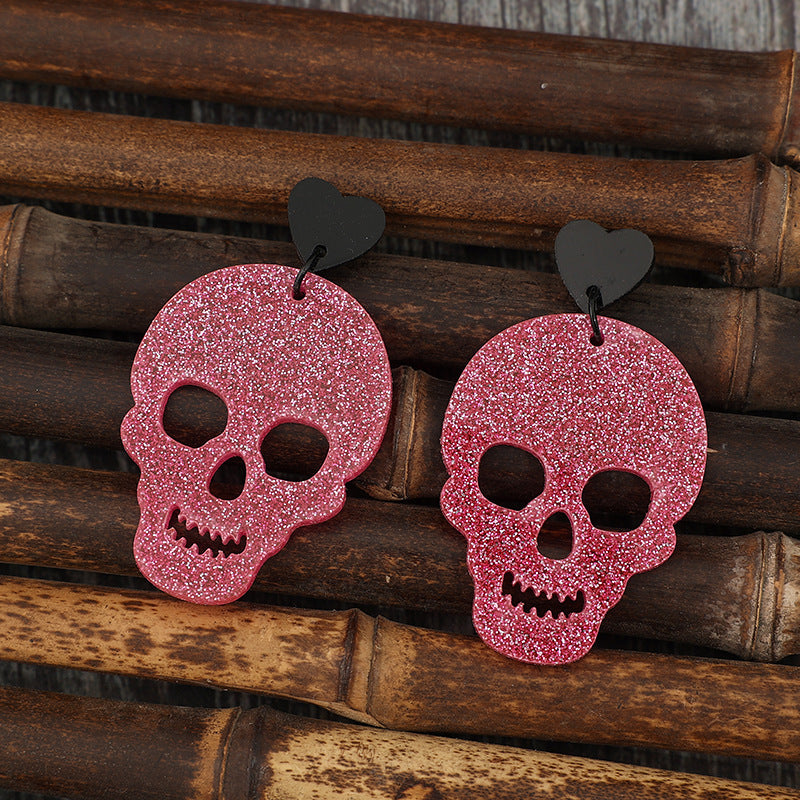 Skeleton & Heart Earrings