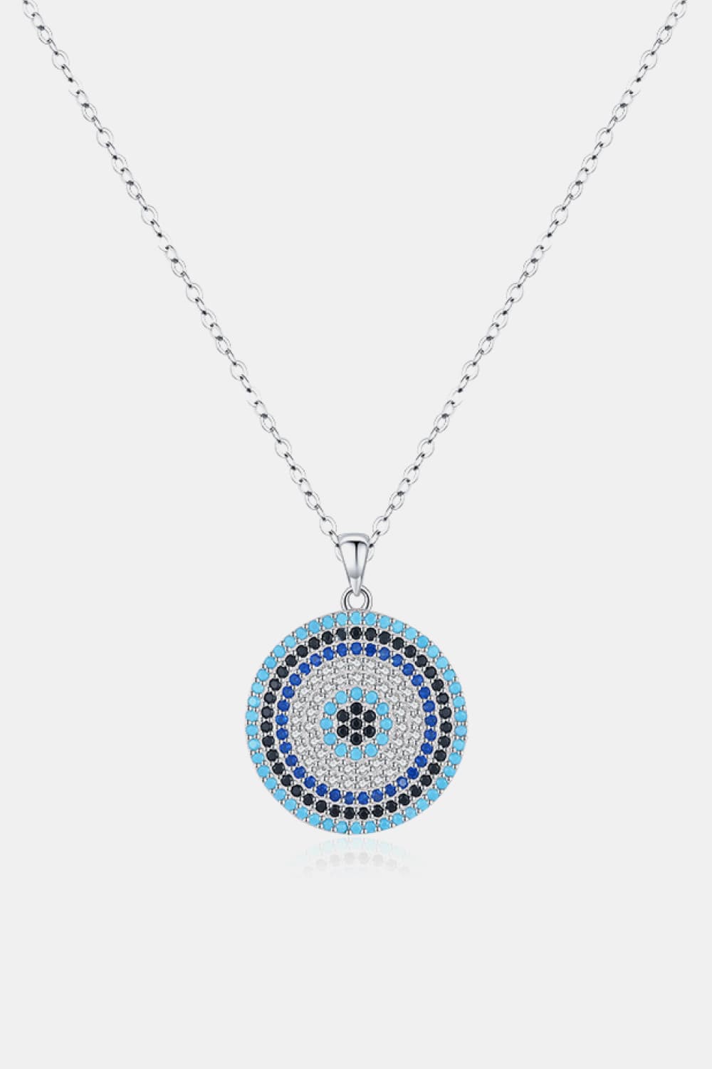 Round Turquoise Pendant Necklace