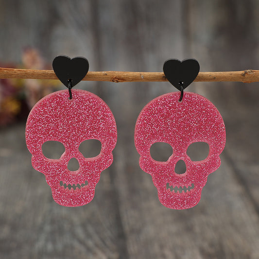Skeleton & Heart Earrings